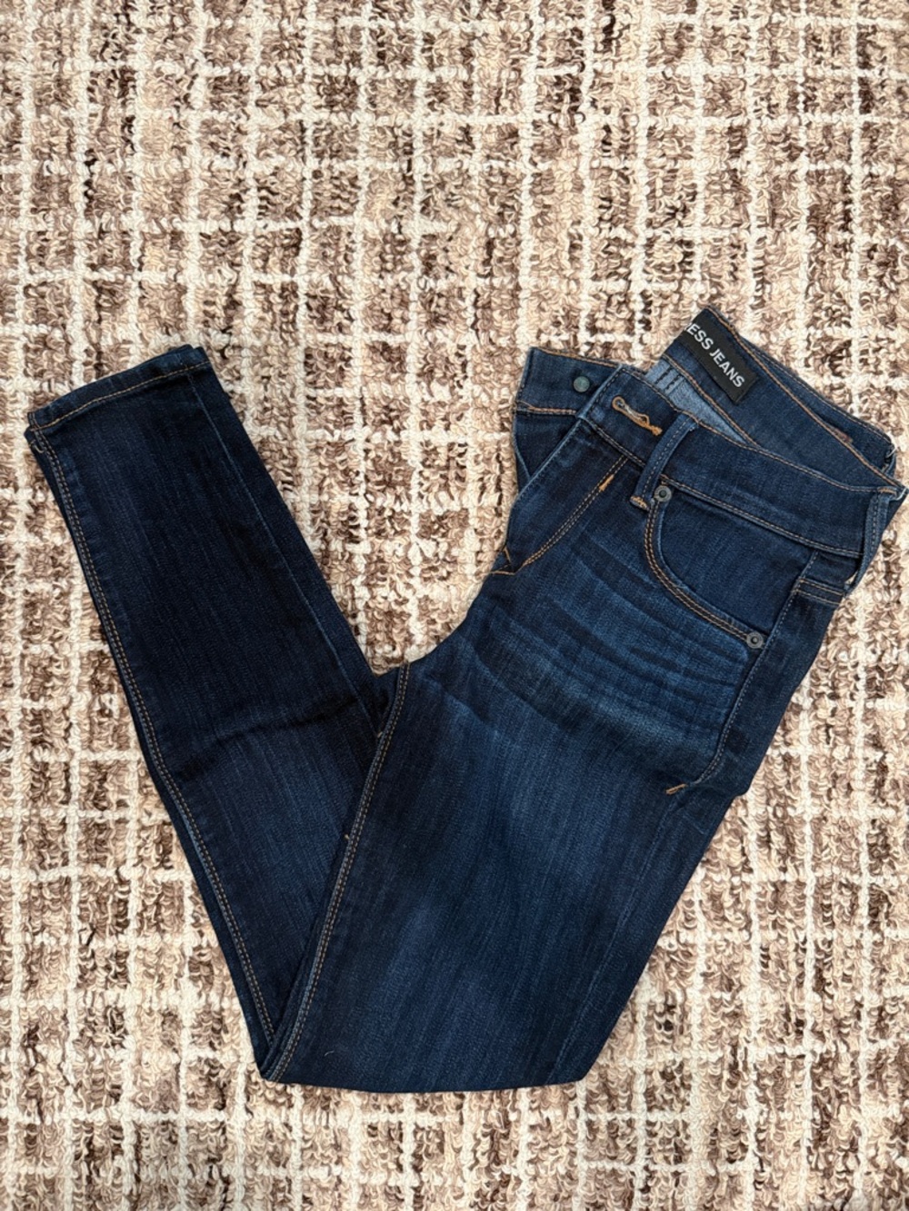 Express Dark Wash Skinny Jeans